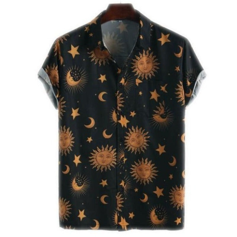 Sun and Stars Short Sleeve Shirt