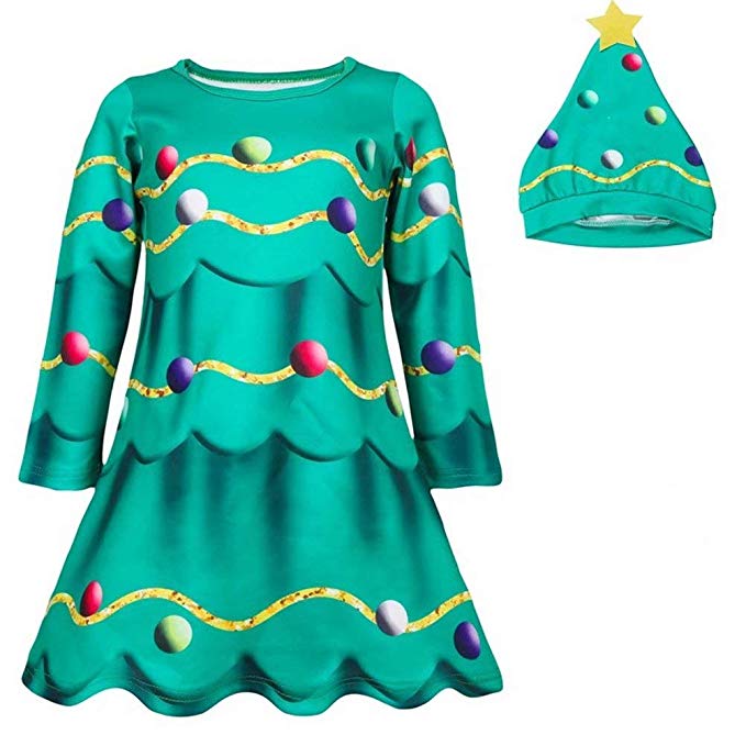 girls christmas tree costume