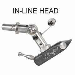 Stonfo Rotary fly tying vise with multiple heads