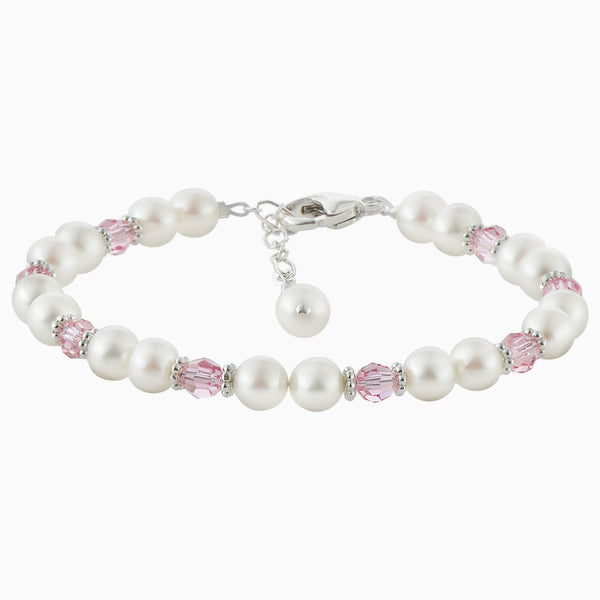 pearl and crystal bracelet