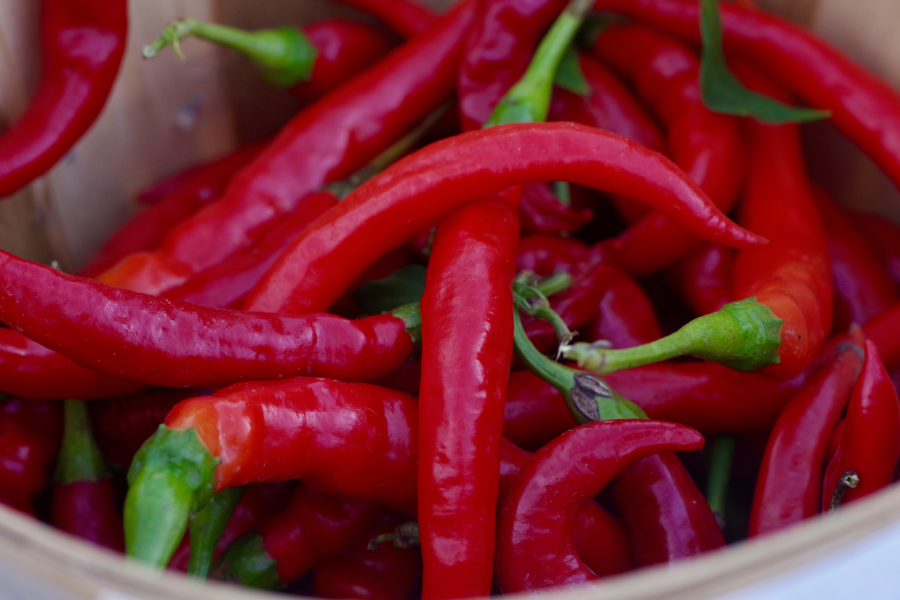 Capsaicin from chili peppers