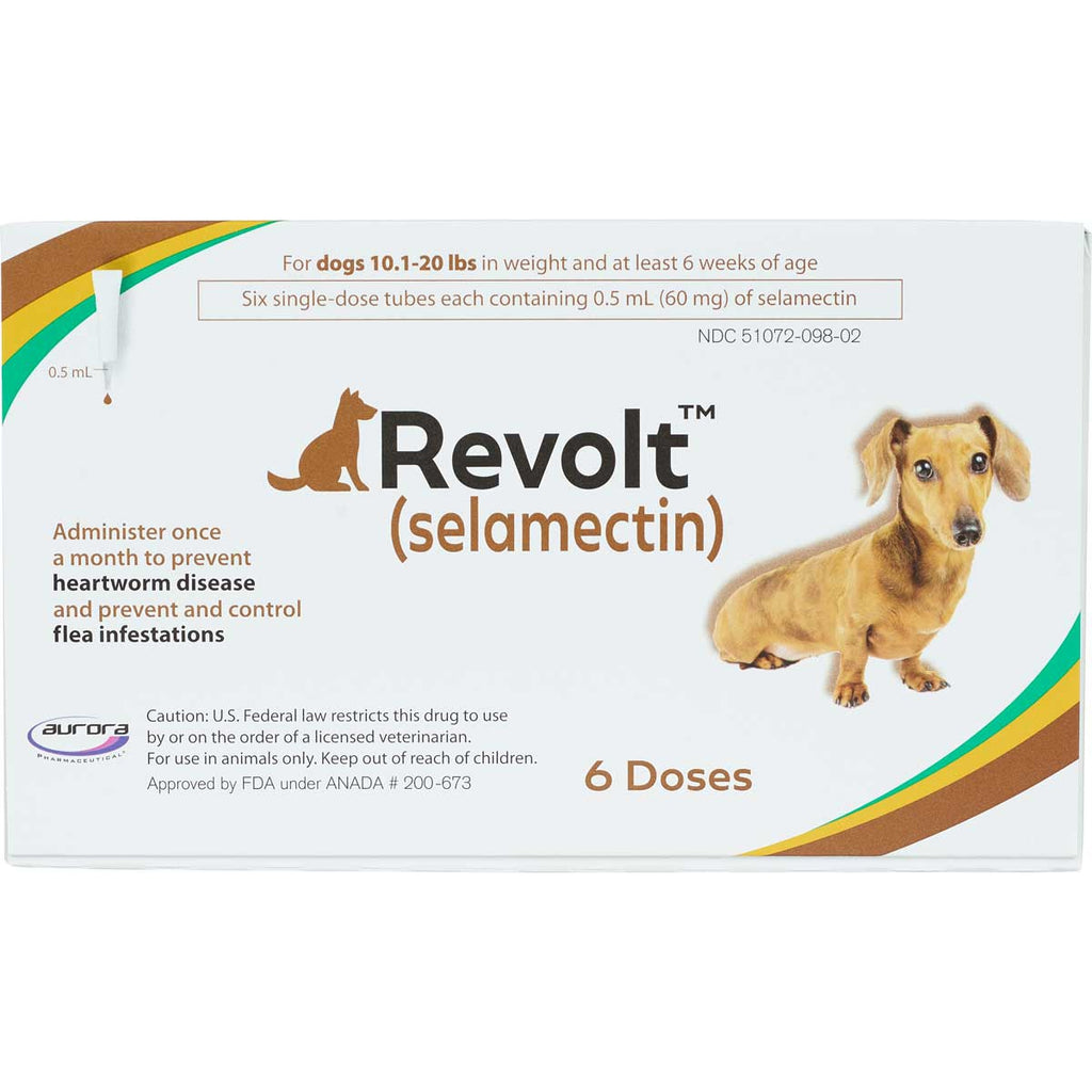 Revolt Topical Solution Dogs 10-20 lbs, Brown Box 6-Dose – Promovet.vet