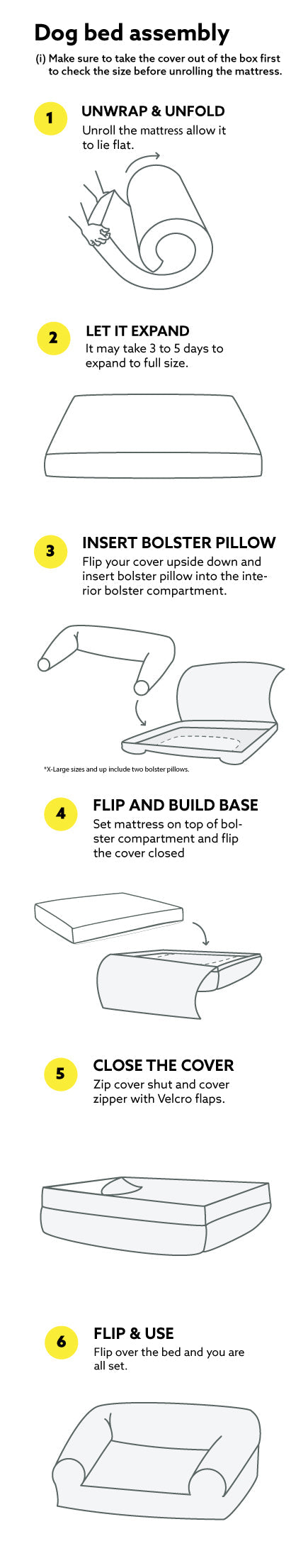 Tough Rectangle Comfort Dog Bed™ - dog bed assembly instructions