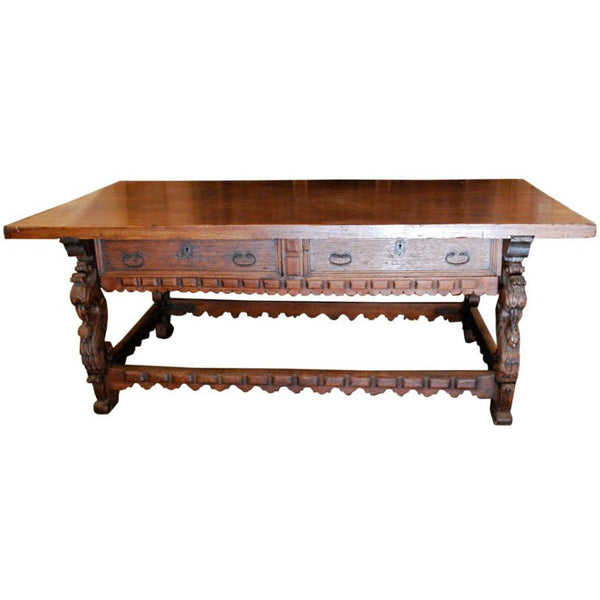 18th Century Spanish Colonial Mexican Console Table Haskell Antiques