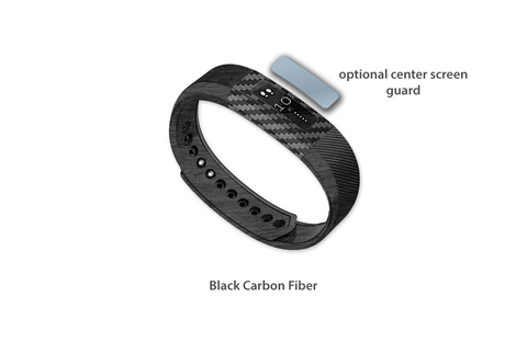 Black Carbon Fiber Fitbit Alta skins Stickerboy