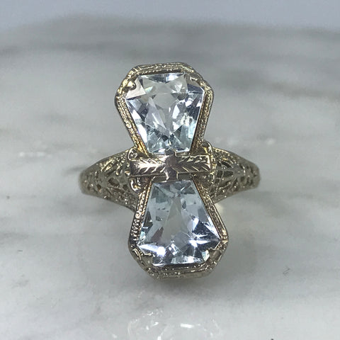 Scotch Street Vintage Art Deco Aquamarine Ring