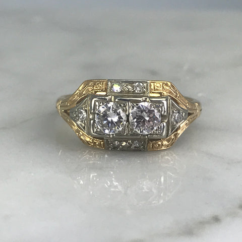 Scotch Street Vintage Art Deco Diamond Ring