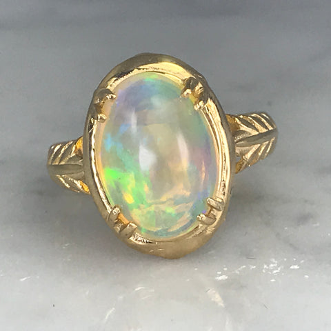 Scotch Street Vintage Art Nouveau Opal Ring