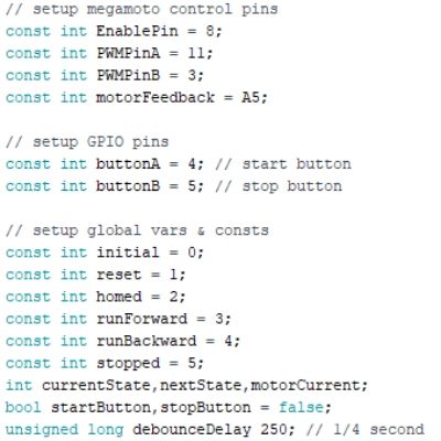 Arduino code