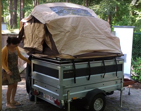 Pop Up Tent on Trailer