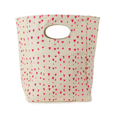 Organic Lunch Bag, Floating Hearts