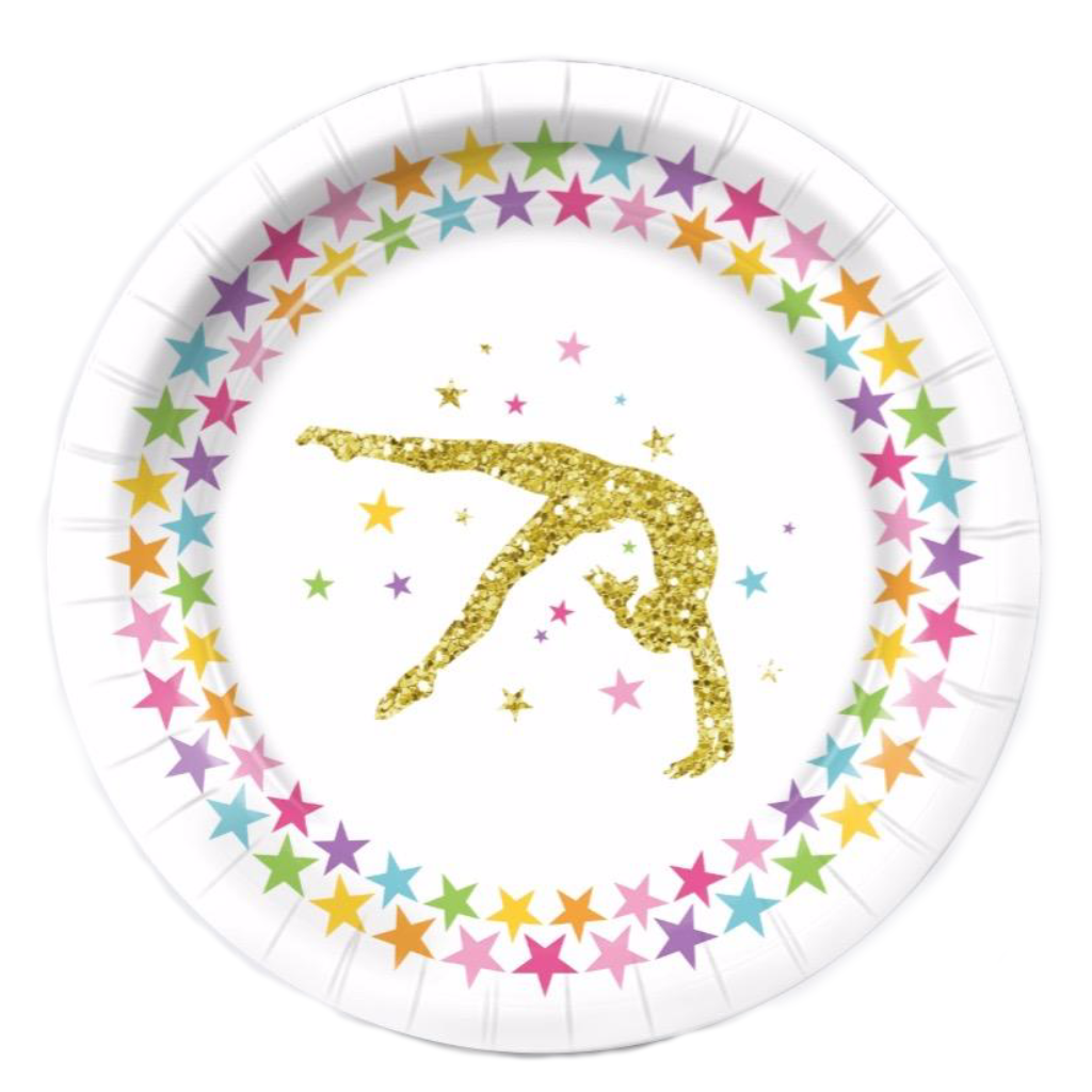 Gymnastics Birthday Party Supplies Pack Serves 8 Rainbow Stars