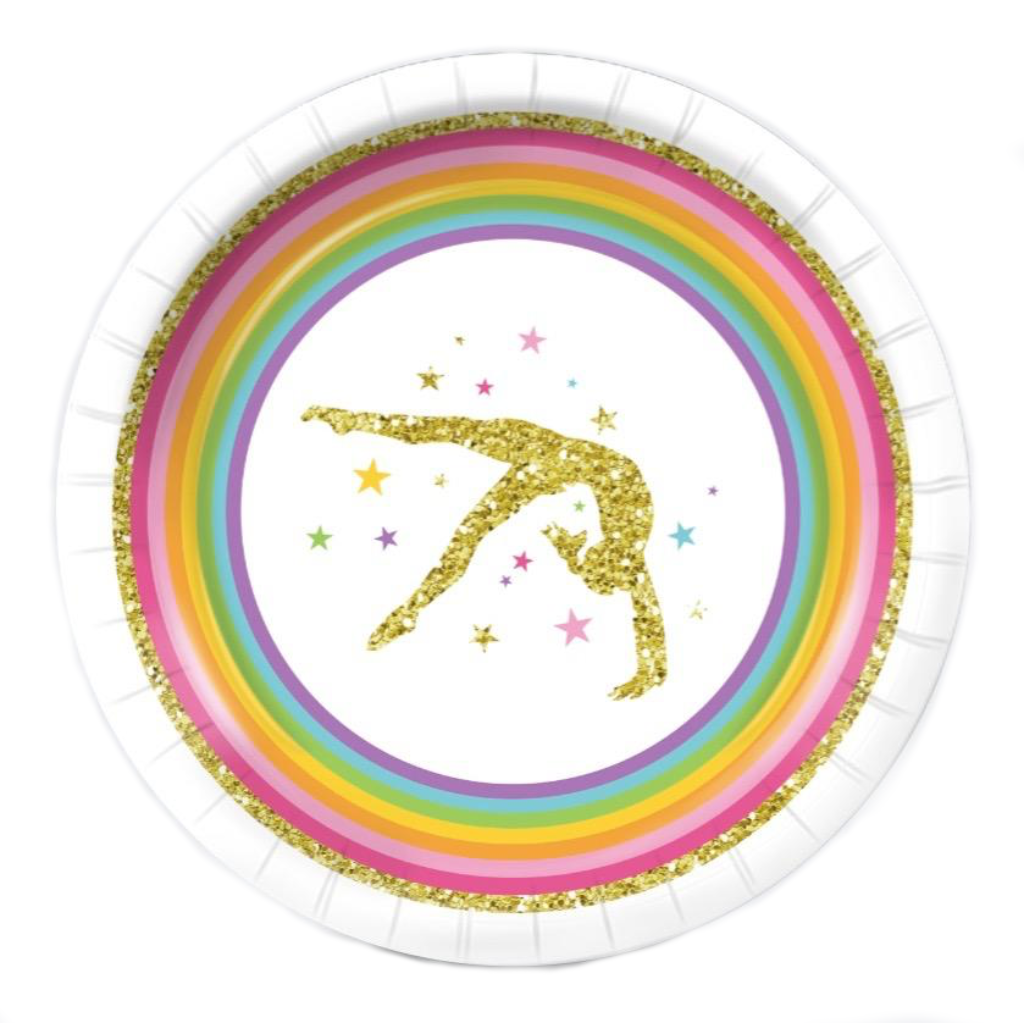 Gymnastics Birthday Party Supplies Pack Serves 8 Rainbow