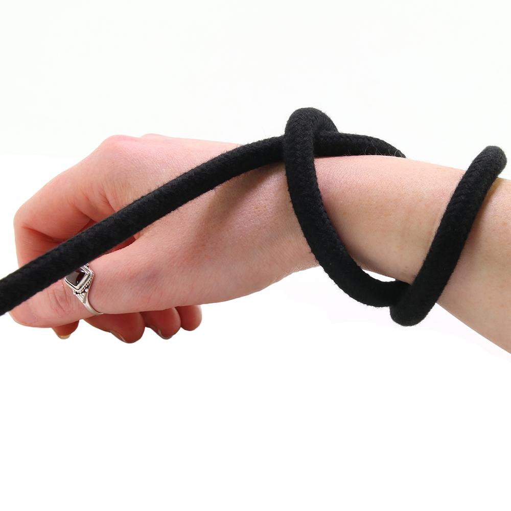 Temptasia 32 Foot 100% Cotton Bondage Rope in Black