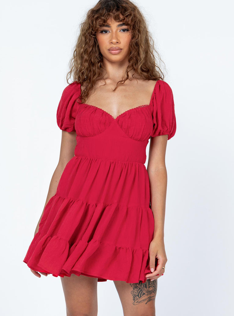 Princess Polly Dress Danny Mini Dress Red
