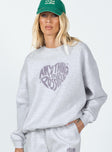 It's A Vibe Crewneck Sweatshirt Grey