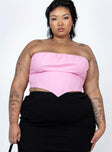 Bustier top Boning through waist Button fastening at back Elasticated neckline