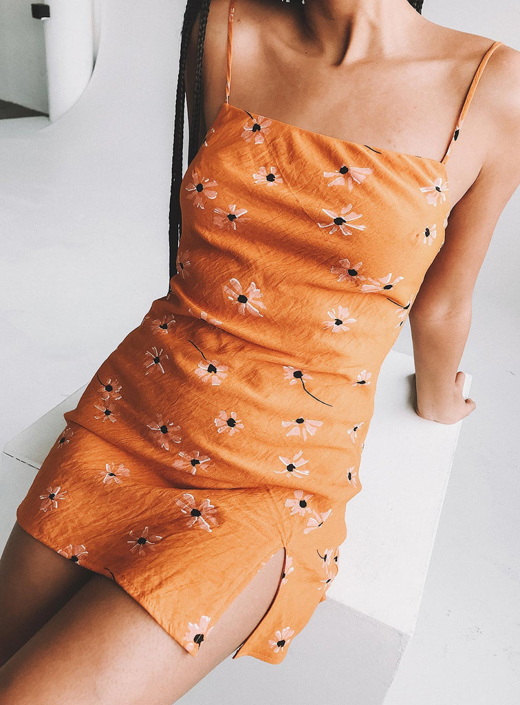 mini dress orange