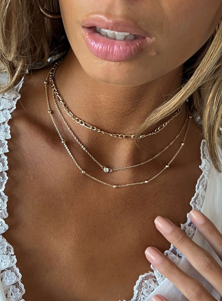 princess polly layered necklace