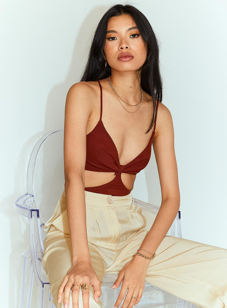 River Bodysuit Brown