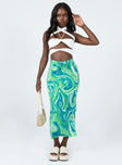 Yelena Midi Skirt Green