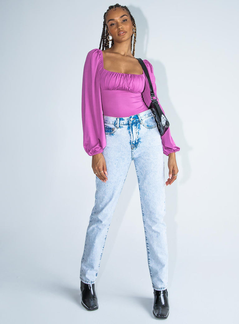 Ariah Bodysuit Purple