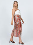 Molly Retro Stripe Midi Skirt Multi
