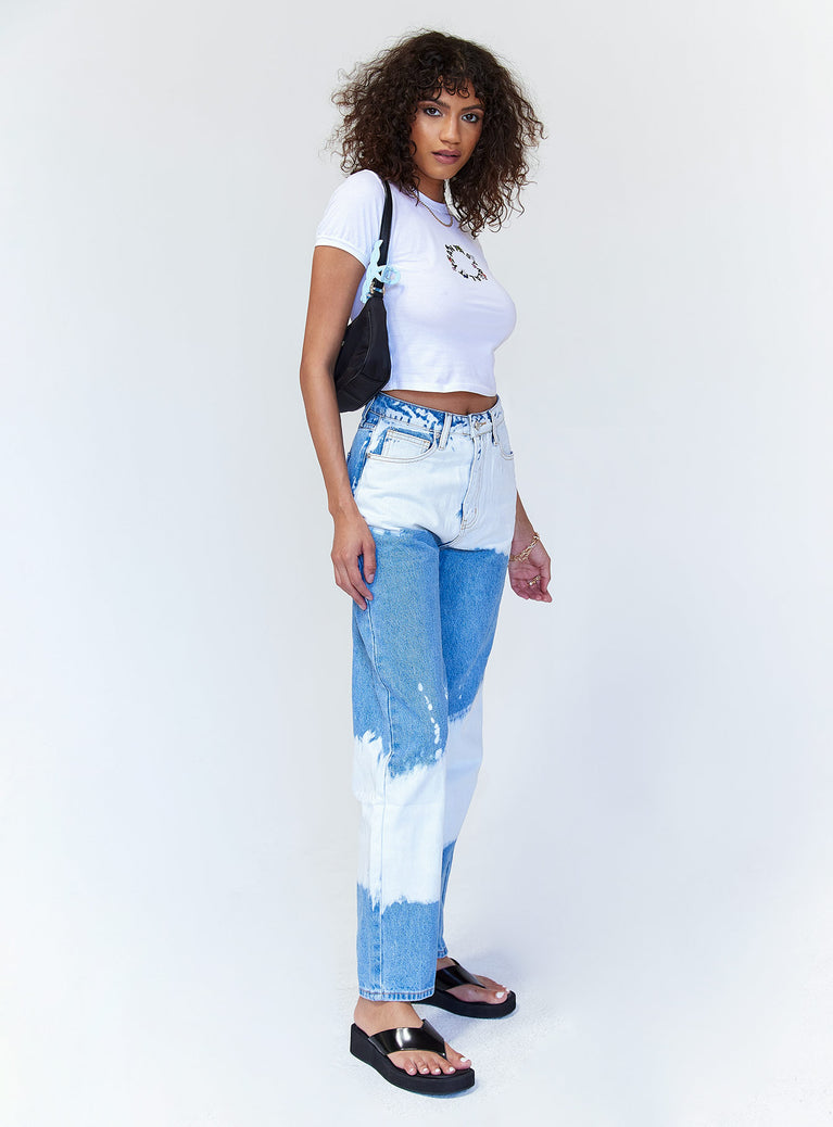 Cool Gal Baggy Bleached Jeans