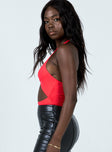 Madiha Bodysuit Red