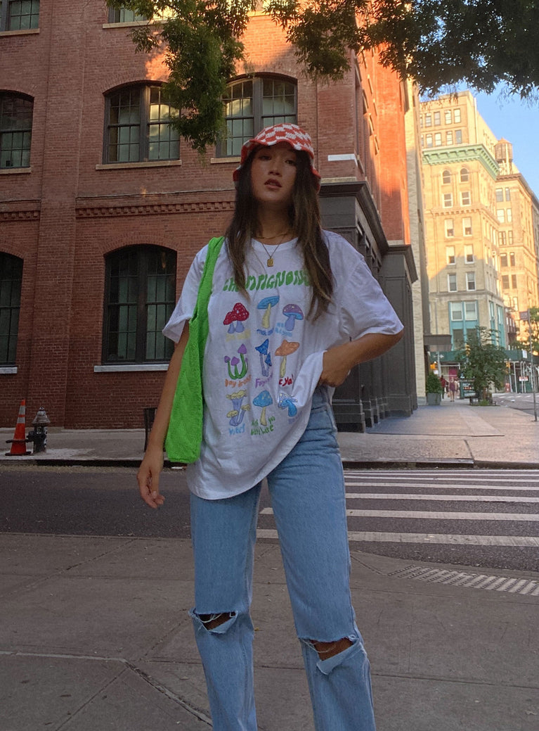 Motel Oversize Basic Tee Champignons White
