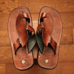 Sandales en cuir "Dallu ngaay" homme