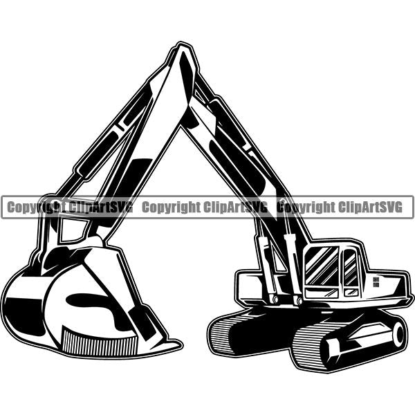 excavator clipart