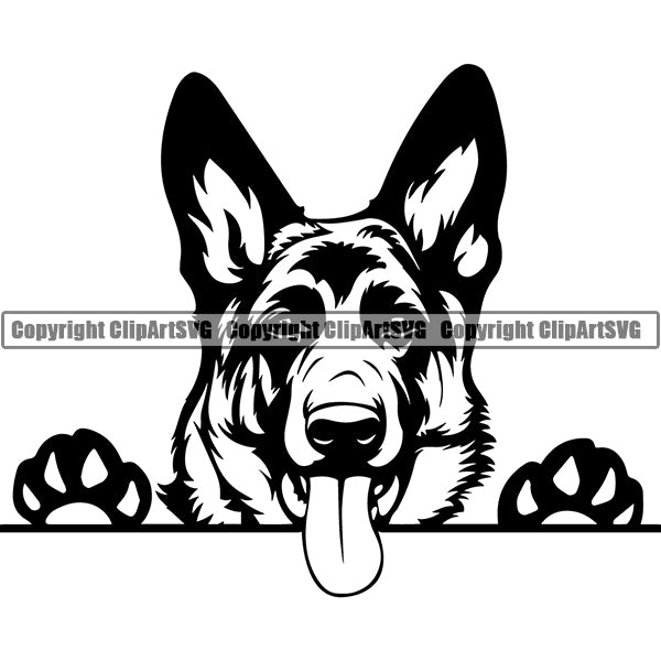 Download German Shepherd Peeking Dog Breed Clipart Svg Clipart Svg Yellowimages Mockups