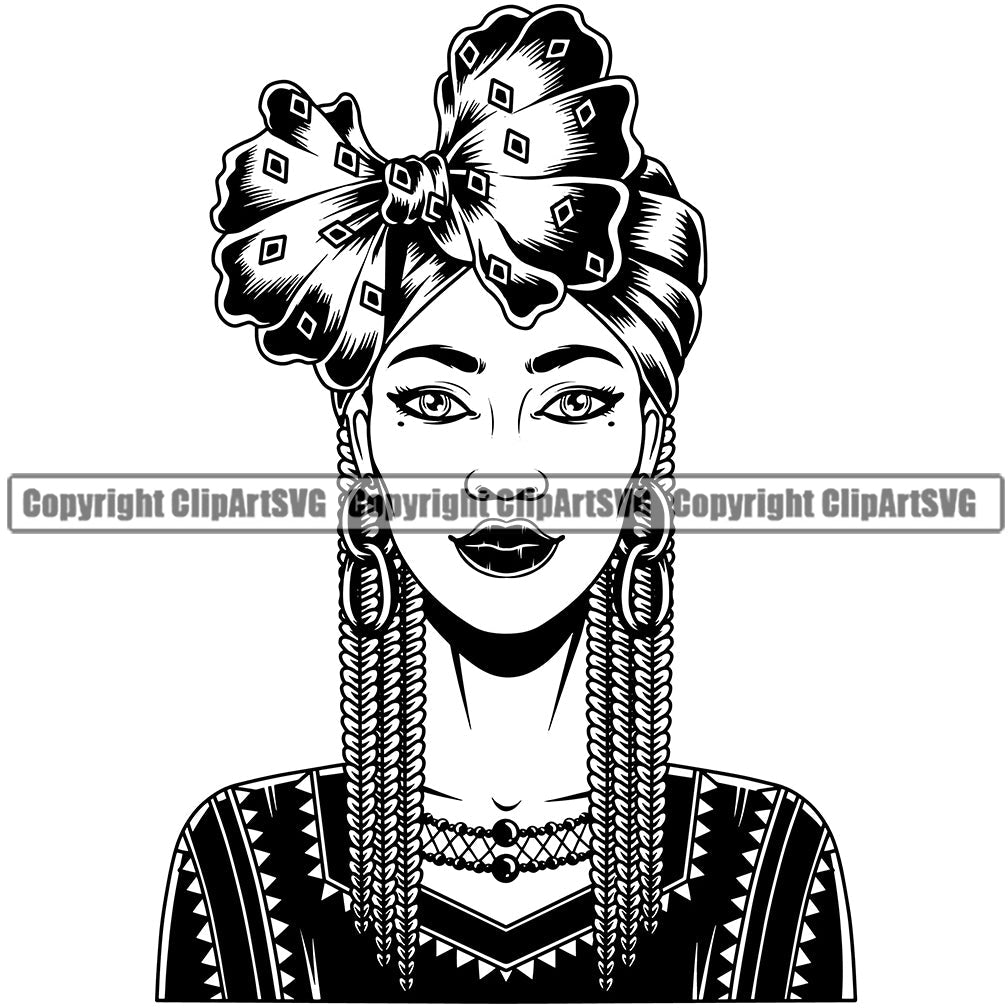 queens head outline clipart