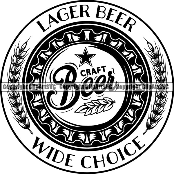 Beer Alcohol Liquor Drink Drinking Emblem Logo Clipart Svg Clipart Svg
