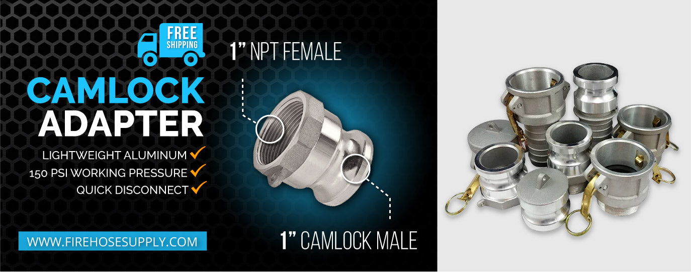 1 inch camlock male to npt female