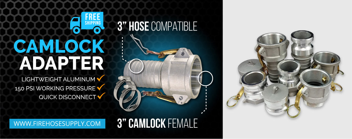 3 inch camlock female hose band coupling with clamps