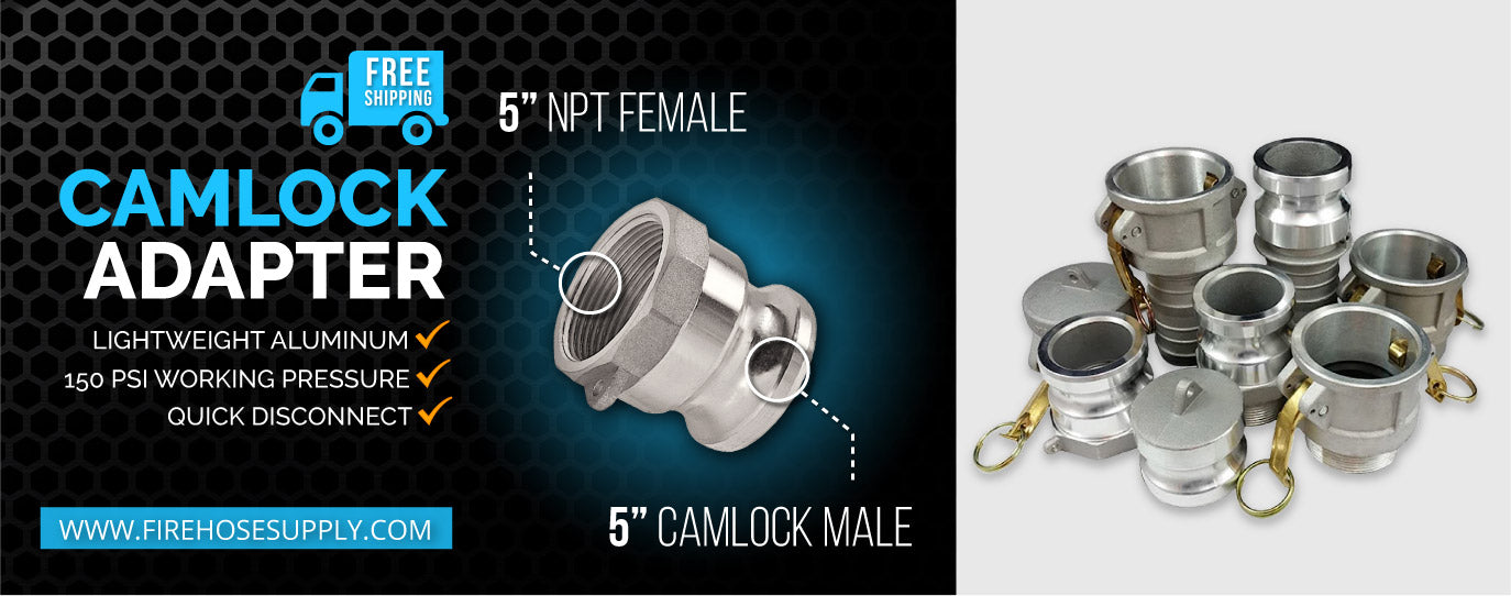 5 inch camlock male to npt female fitting