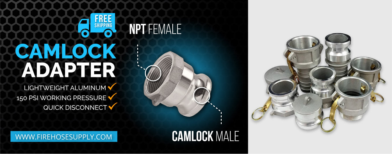 male camlock to female npt fitting aluminum