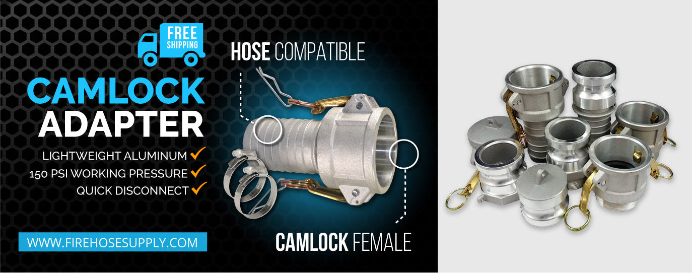 female camlock hose band clamp fitting