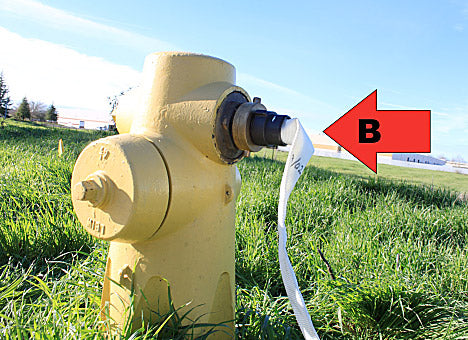 Fire Hydrant Hose Adapter Hookup