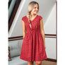 Nashville Dress in Red Geo