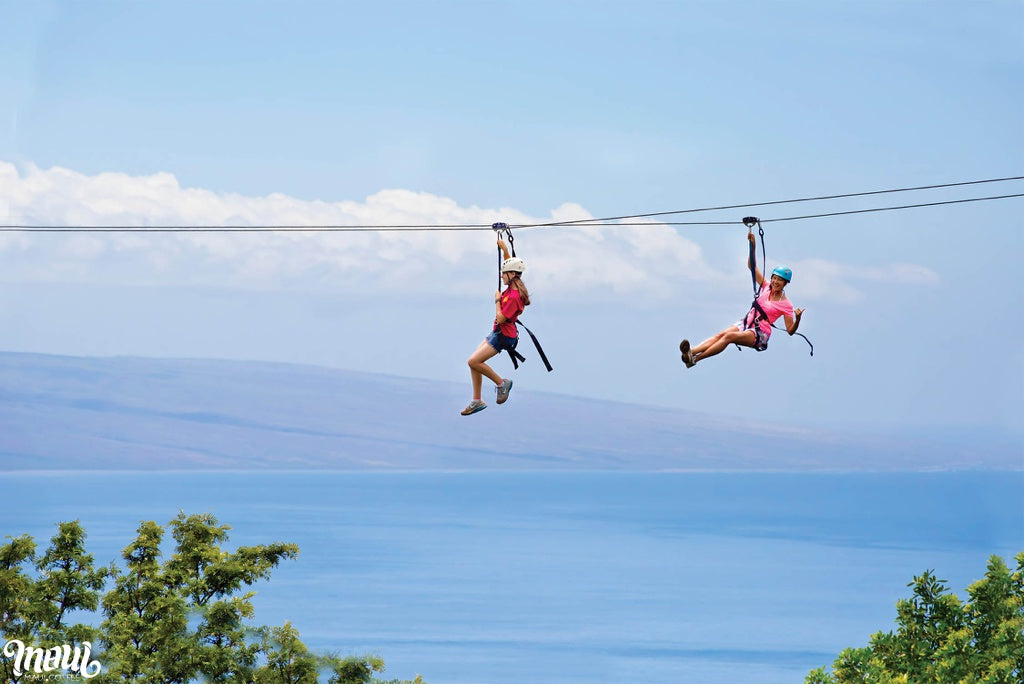 ziplining over Maui