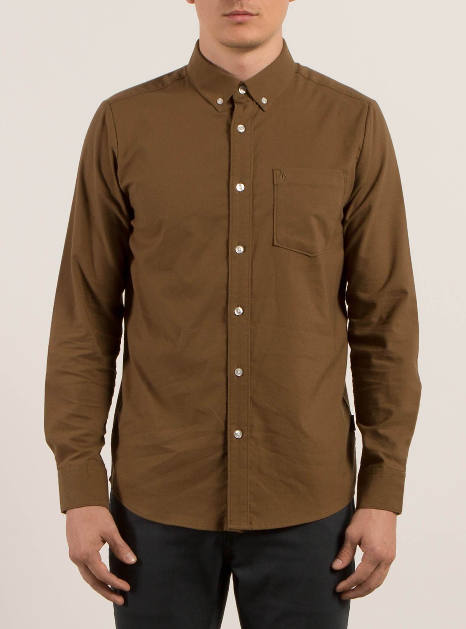 Oxford Stretch Shirt - Mud