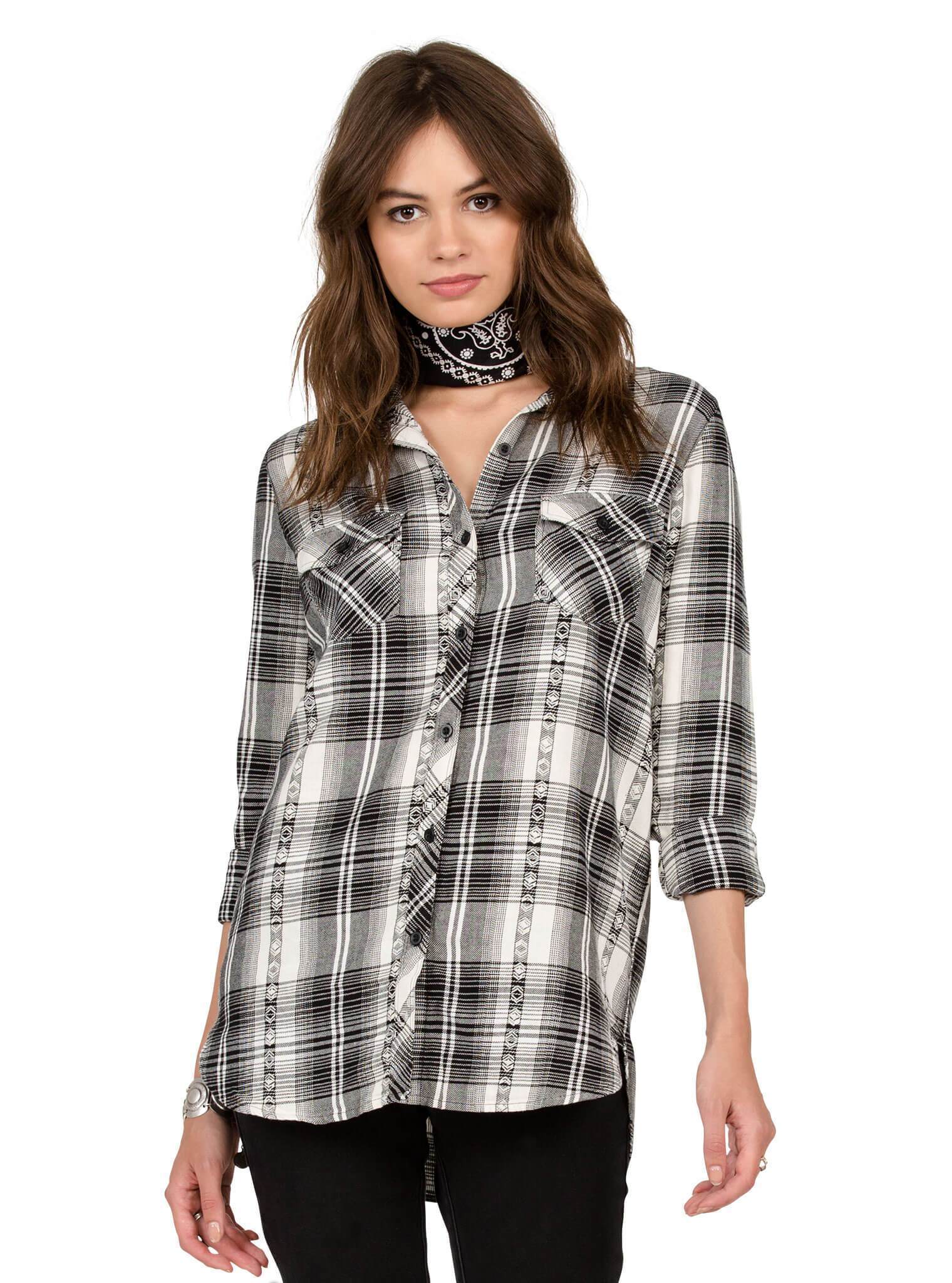 Sano Dayz Long Sleeve Flannel - Black