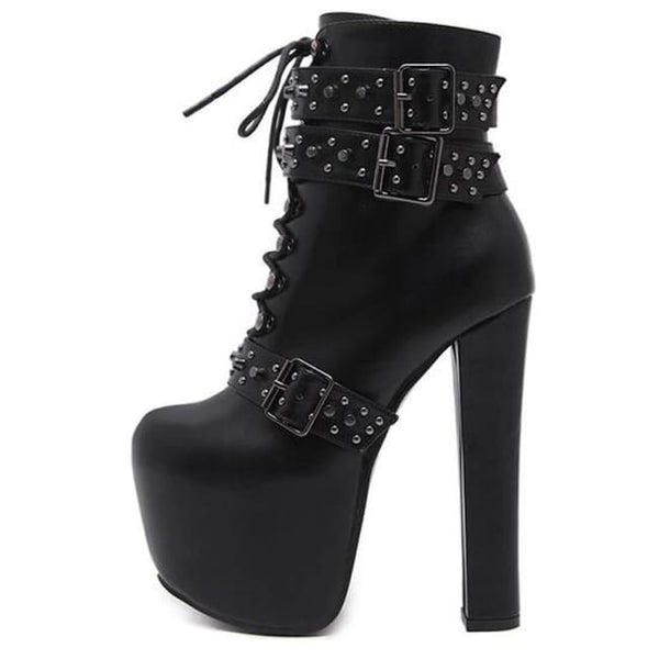 black platform boots goth