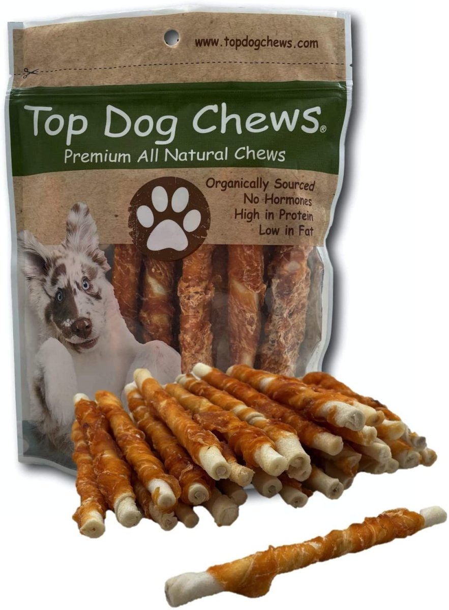 Top Dog Chews All Natural Chicken Wrapped Rawhide Twist