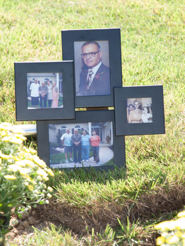 Photos of Steve Ancy and his family, at his memorial service.