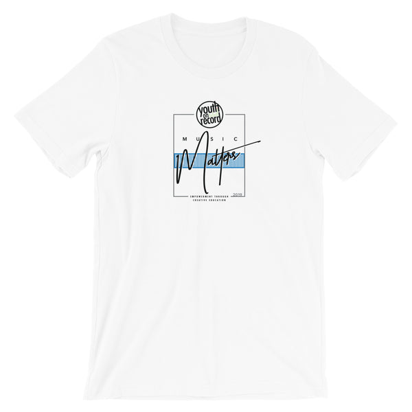 Youth on Record 2019 Music Matters Unisex T-Shirt (Blue)