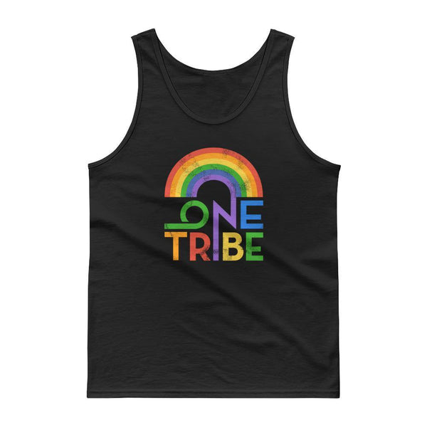 One Tribe Rainbow Unisex Tank Top - akitabandoutarou.